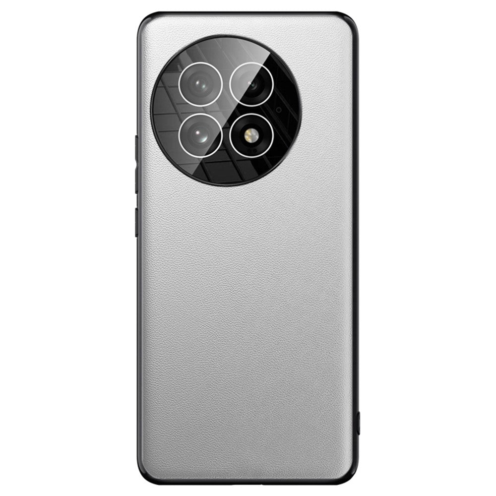 OnePlus 13-skal Ultratunt läderfodral för baksidan av mobilen med kameralinsskydd
