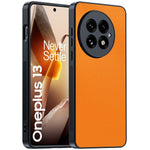 OnePlus 13-skal i PU-läder med PC+TPU, fallskyddande mobilskal