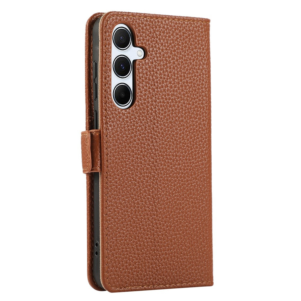Samsung Galaxy A15 5G / 4G Plånboksfodral Stötsäkert TPU+PU-läder Flipfodral med Spegel, Rem