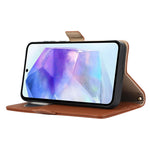 Samsung Galaxy A15 5G / 4G Plånboksfodral Stötsäkert TPU+PU-läder Flipfodral med Spegel, Rem