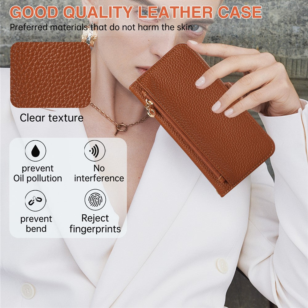 Samsung Galaxy A15 5G / 4G Plånboksfodral Stötsäkert TPU+PU-läder Flipfodral med Spegel, Rem