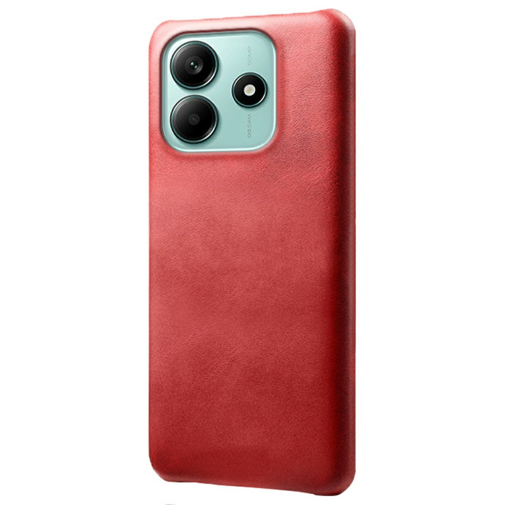 For Xiaomi Redmi Note 14 5G Case Calf Texture PU Leather Hard PC Protective Phone Cover