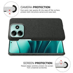 For Xiaomi Redmi Note 14 5G Phone Case Cloth Texture Anti-Scratch Protective PC Back Cover
