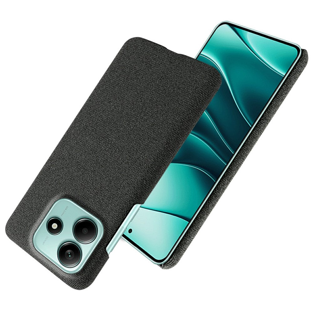 For Xiaomi Redmi Note 14 5G Phone Case Cloth Texture Anti-Scratch Protective PC Back Cover