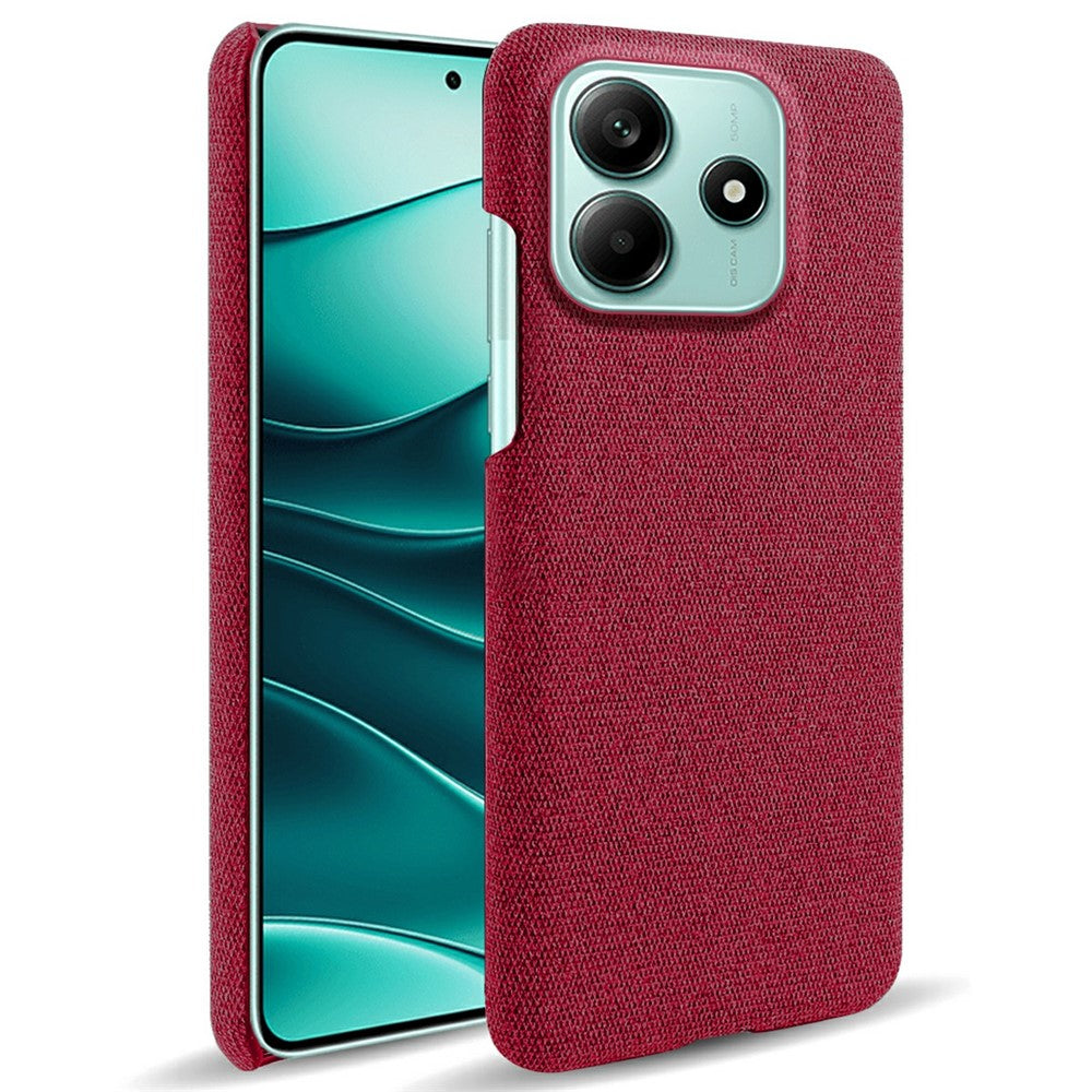 For Xiaomi Redmi Note 14 5G Phone Case Cloth Texture Anti-Scratch Protective PC Back Cover
