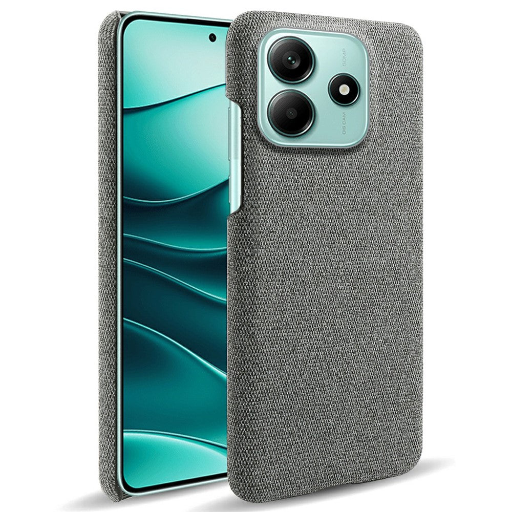 For Xiaomi Redmi Note 14 5G Phone Case Cloth Texture Anti-Scratch Protective PC Back Cover