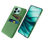 For Xiaomi Redmi Note 14 5G Case Cloth + Hard PC Phone Cover with Dual Card Slots