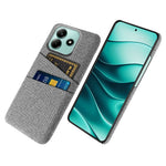 For Xiaomi Redmi Note 14 5G Case Cloth + Hard PC Phone Cover with Dual Card Slots