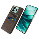 For Xiaomi Redmi Note 14 5G Case Cloth + Hard PC Phone Cover with Dual Card Slots
