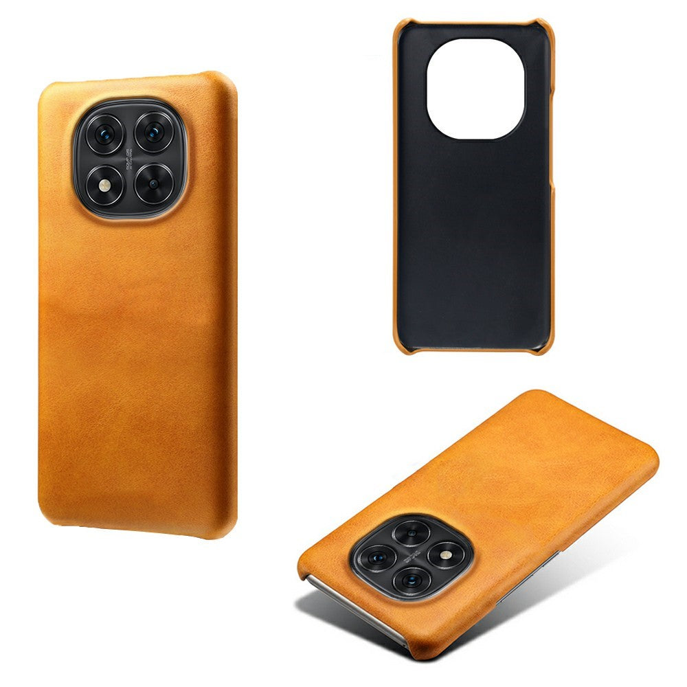 For Xiaomi Redmi Note 14 Pro 5G / Poco X7 5G Case Calf Texture PU Leather Hard PC Protective Phone Cover
