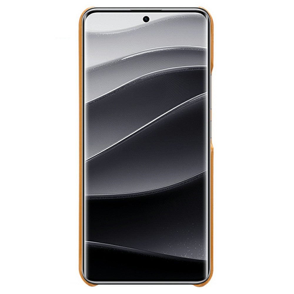 For Xiaomi Redmi Note 14 Pro 5G / Poco X7 5G Case Calf Texture PU Leather Hard PC Protective Phone Cover