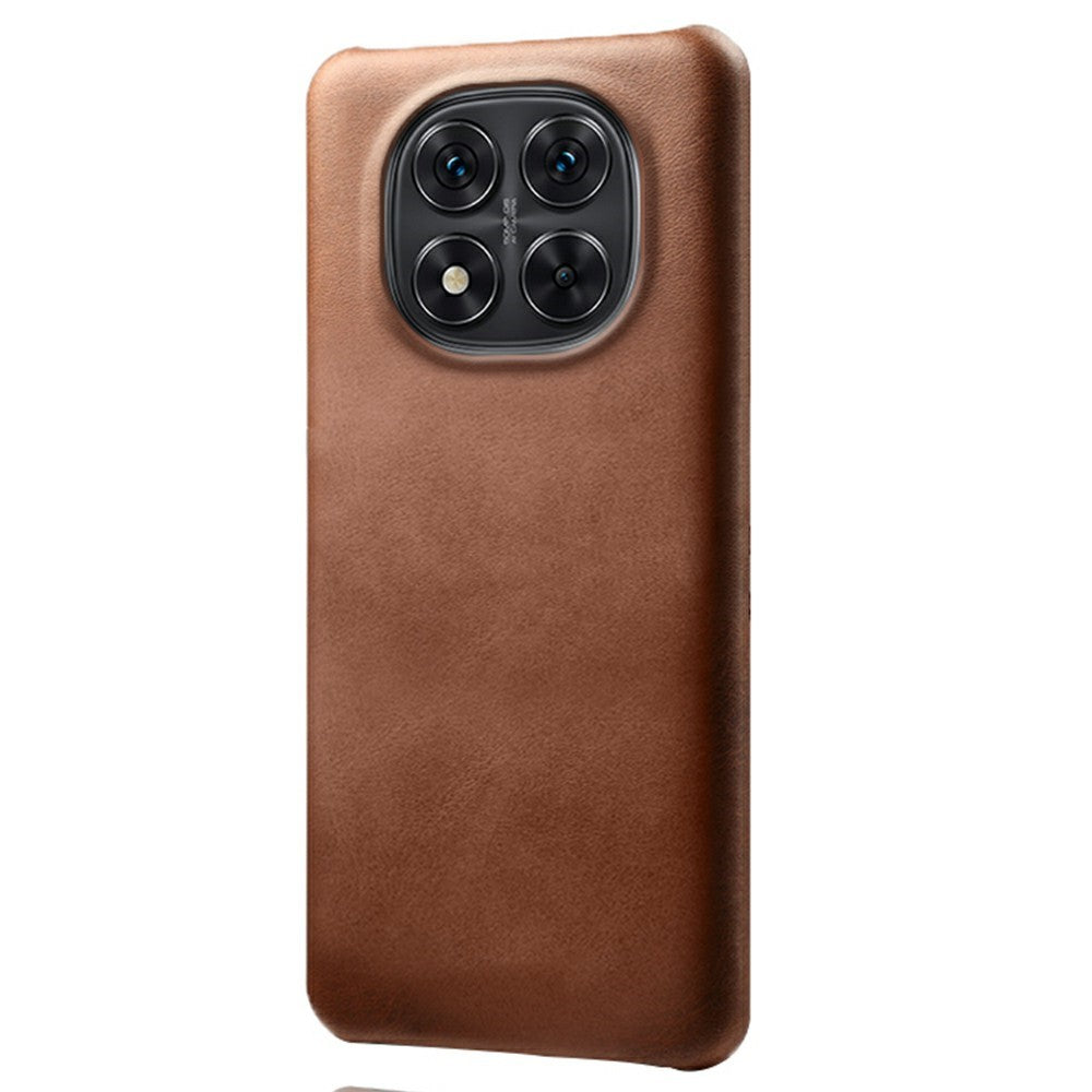 For Xiaomi Redmi Note 14 Pro 5G / Poco X7 5G Case Calf Texture PU Leather Hard PC Protective Phone Cover