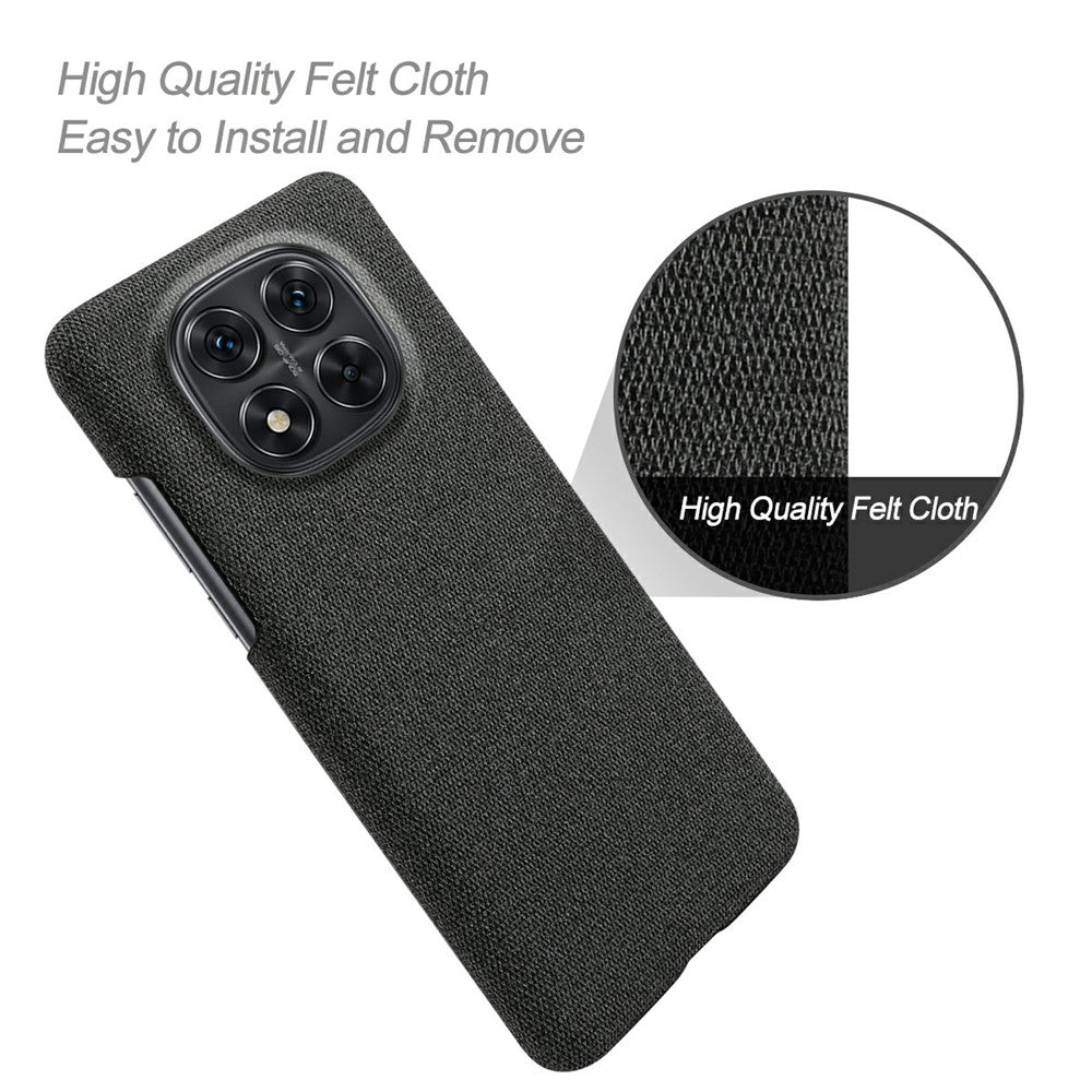 For Xiaomi Redmi Note 14 Pro 5G / Poco X7 5G Phone Case Cloth Texture Anti-Scratch Protective PC Back Cover
