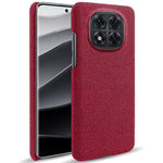 For Xiaomi Redmi Note 14 Pro 5G / Poco X7 5G Phone Case Cloth Texture Anti-Scratch Protective PC Back Cover
