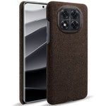 For Xiaomi Redmi Note 14 Pro 5G / Poco X7 5G Phone Case Cloth Texture Anti-Scratch Protective PC Back Cover