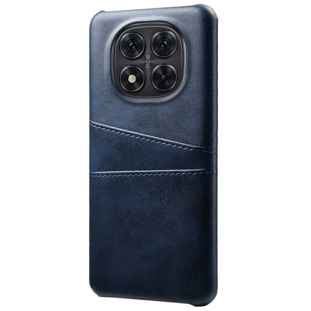 Xiaomi Redmi Note 14 Pro 5G / Poco X7 5G-cover i PU-læder med to kortpladser + hårdt PC-mobilcover