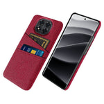 For Xiaomi Redmi Note 14 Pro 5G / Poco X7 5G Case Cloth + Hard PC Phone Cover with Dual Card Slots