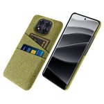 For Xiaomi Redmi Note 14 Pro 5G / Poco X7 5G Case Cloth + Hard PC Phone Cover with Dual Card Slots