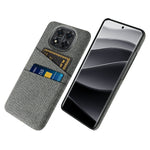 For Xiaomi Redmi Note 14 Pro 5G / Poco X7 5G Case Cloth + Hard PC Phone Cover with Dual Card Slots
