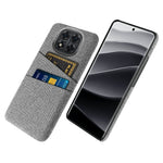 For Xiaomi Redmi Note 14 Pro 5G / Poco X7 5G Case Cloth + Hard PC Phone Cover with Dual Card Slots