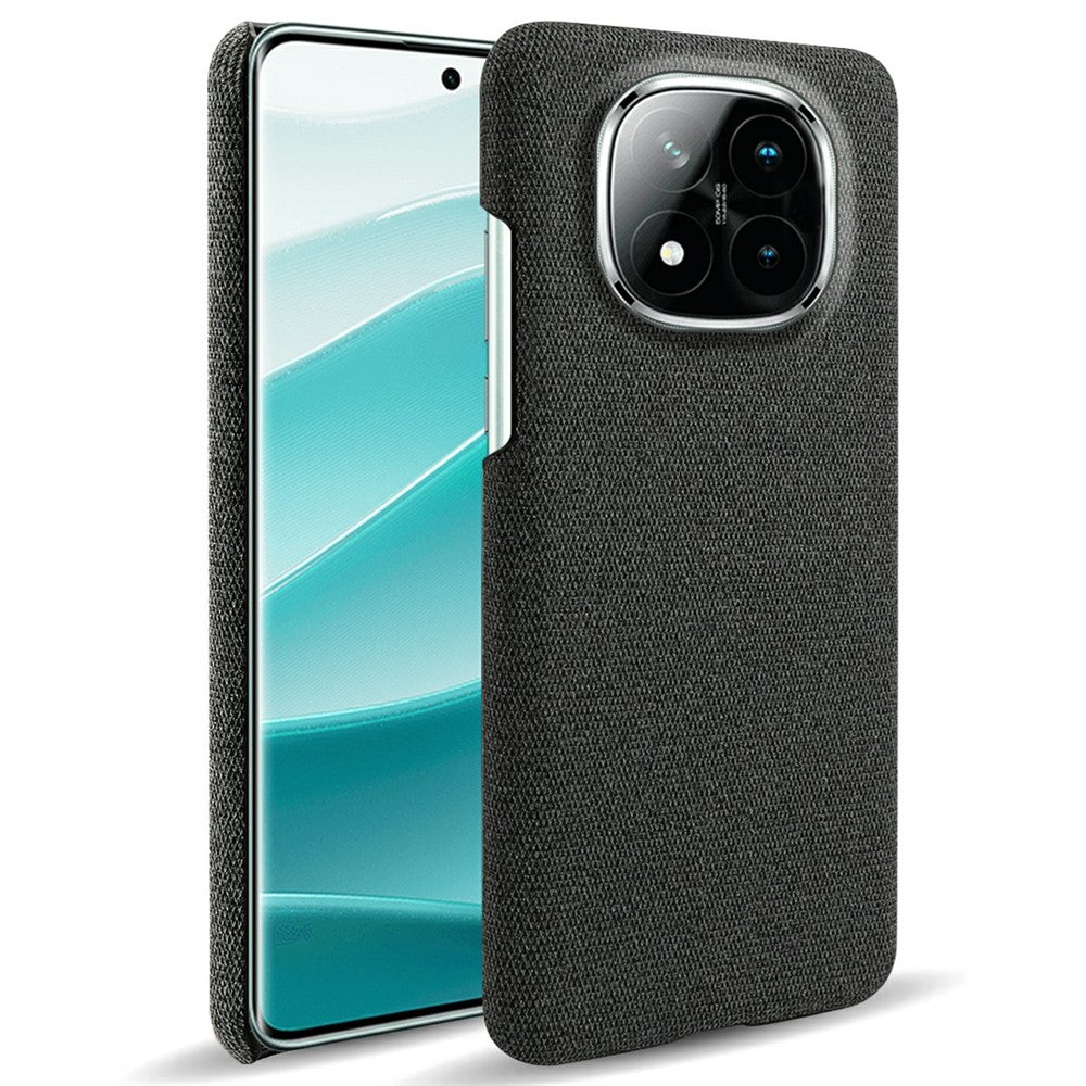For Xiaomi Redmi Note 14 Pro+ 5G Phone Case Cloth Texture Anti-Scratch Protective PC Back Cover