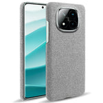 For Xiaomi Redmi Note 14 Pro+ 5G Phone Case Cloth Texture Anti-Scratch Protective PC Back Cover