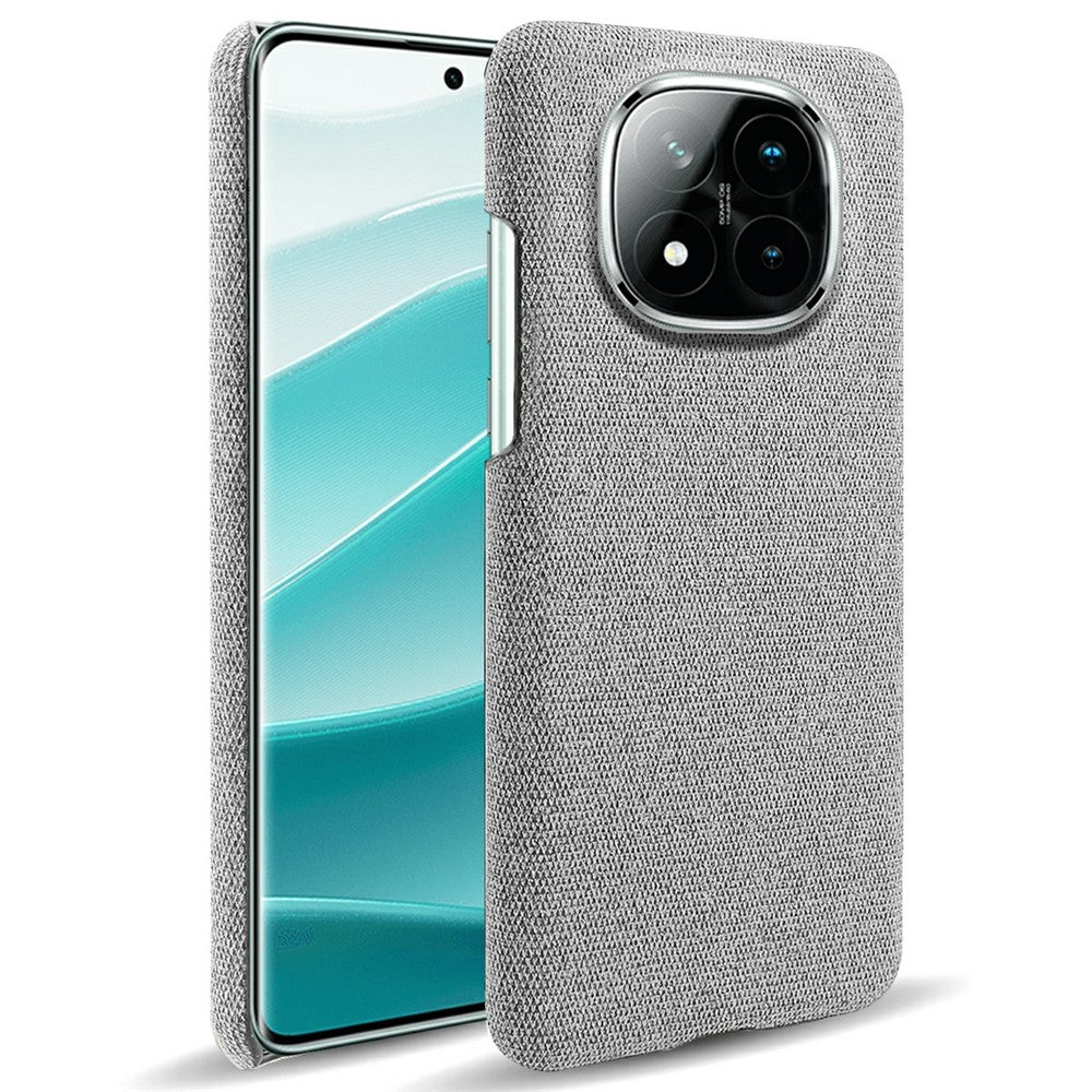 For Xiaomi Redmi Note 14 Pro+ 5G Phone Case Cloth Texture Anti-Scratch Protective PC Back Cover