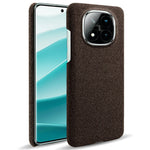 For Xiaomi Redmi Note 14 Pro+ 5G Phone Case Cloth Texture Anti-Scratch Protective PC Back Cover
