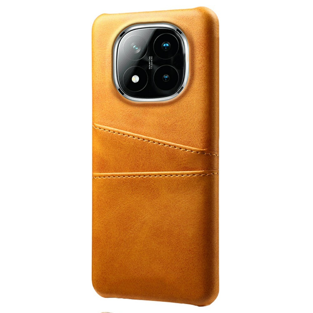 For Xiaomi Redmi Note 14 Pro+ 5G Case Dual Card Slots PU Leather + Hard PC Phone Cover