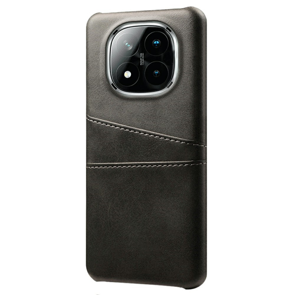 For Xiaomi Redmi Note 14 Pro+ 5G Case Dual Card Slots PU Leather + Hard PC Phone Cover