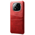 For Xiaomi Redmi Note 14 Pro+ 5G Case Dual Card Slots PU Leather + Hard PC Phone Cover
