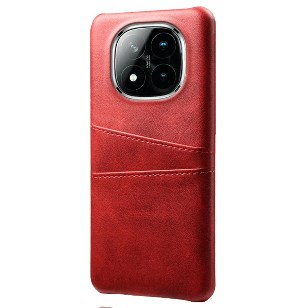 For Xiaomi Redmi Note 14 Pro+ 5G Case Dual Card Slots PU Leather + Hard PC Phone Cover