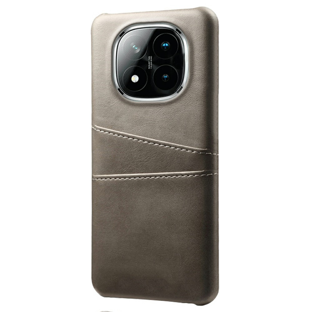For Xiaomi Redmi Note 14 Pro+ 5G Case Dual Card Slots PU Leather + Hard PC Phone Cover