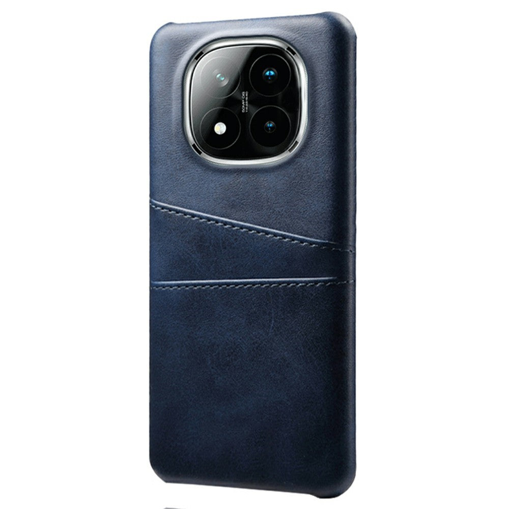 For Xiaomi Redmi Note 14 Pro+ 5G Case Dual Card Slots PU Leather + Hard PC Phone Cover