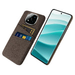 For Xiaomi Redmi Note 14 Pro+ 5G Case Cloth + Hard PC Phone Cover with Dual Card Slots