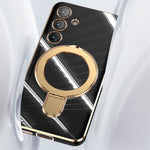 For Samsung Galaxy S25 Kickstand Magnetic Case TPU Phone Cover