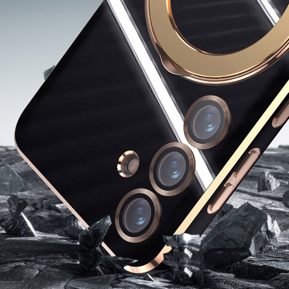 For Samsung Galaxy S25 Kickstand Magnetic Case TPU Phone Cover