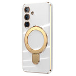 For Samsung Galaxy S25 Kickstand Magnetic Case TPU Phone Cover