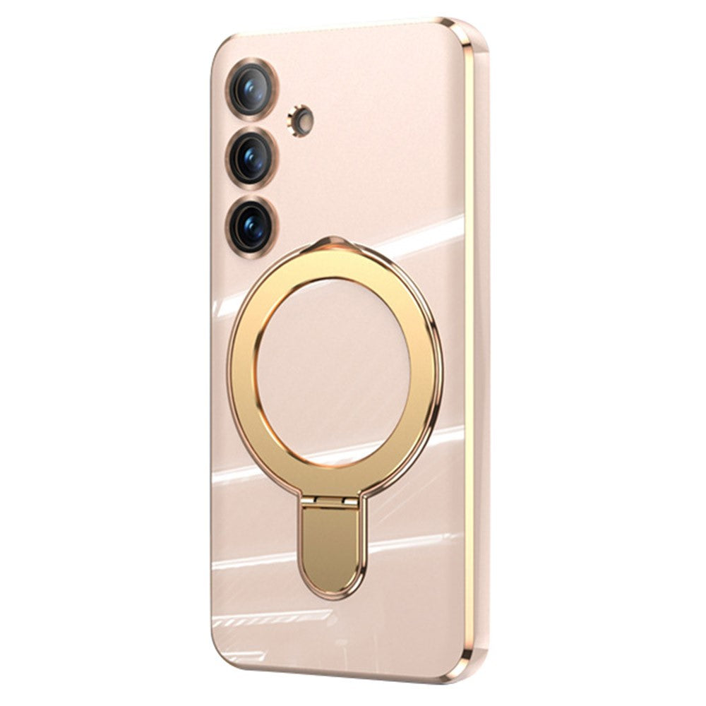 For Samsung Galaxy S25 Kickstand Magnetic Case TPU Phone Cover