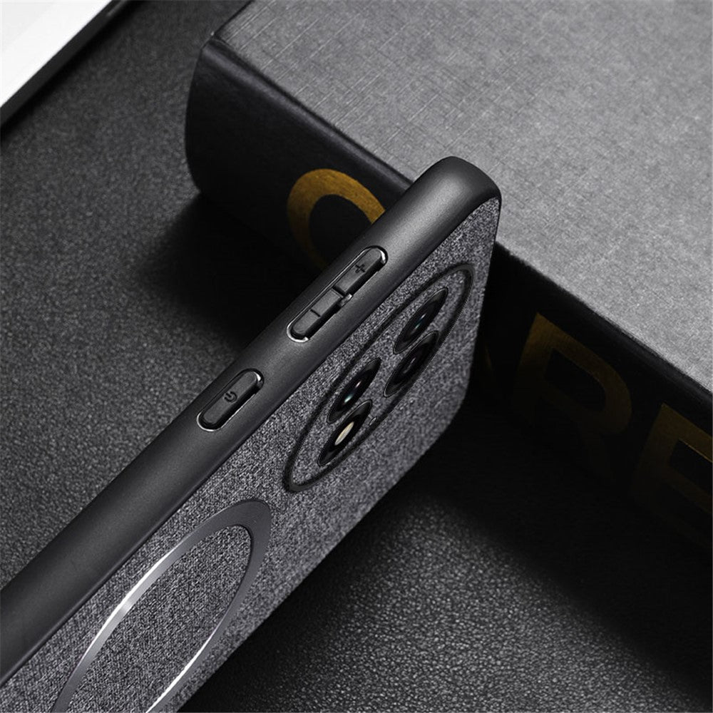 For OnePlus 13 Magnetic Case Drop-Proof TPU+Cloth Back Phone Cover