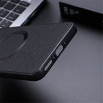 For OnePlus 13 Magnetic Case Litchi Texture PU Leather+TPU Phone Back Cover