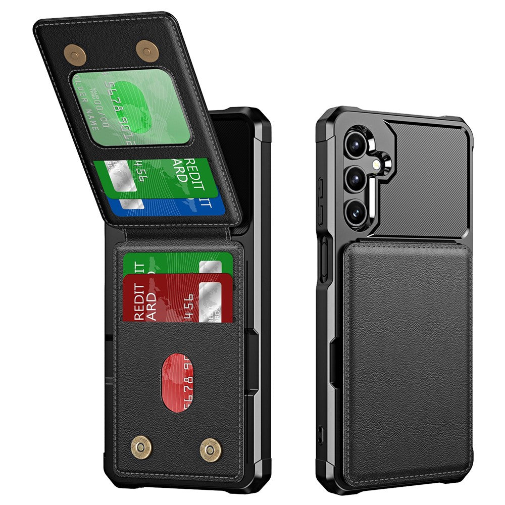 Til Samsung Galaxy A16 5G Etui Kortlomme Støtteben PU+TPU Telefoncover