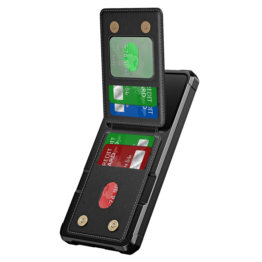 Til Samsung Galaxy A16 5G Etui Kortlomme Støtteben PU+TPU Telefoncover