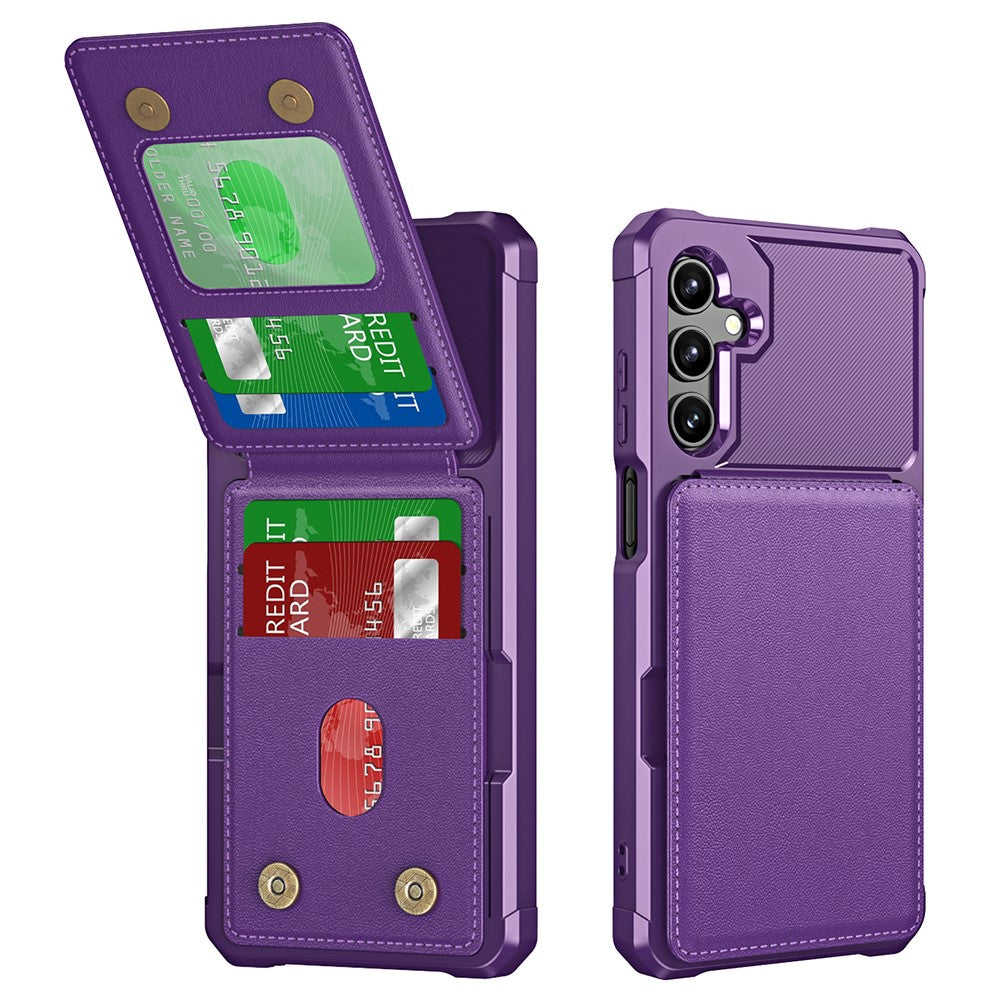 Til Samsung Galaxy A16 5G Etui Kortlomme Støtteben PU+TPU Telefoncover