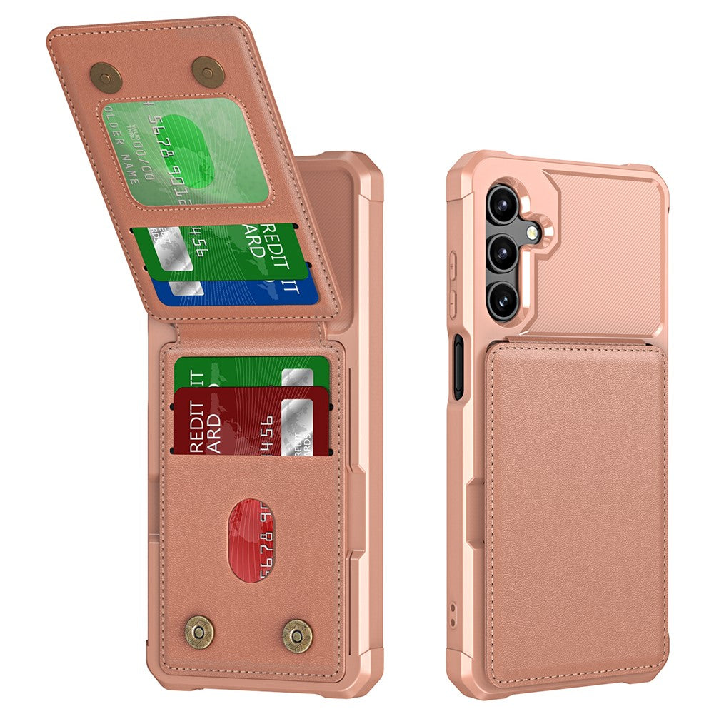 Til Samsung Galaxy A16 5G Etui Kortlomme Støtteben PU+TPU Telefoncover