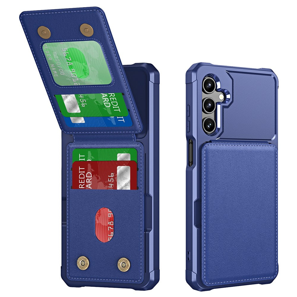 Til Samsung Galaxy A16 5G Etui Kortlomme Støtteben PU+TPU Telefoncover