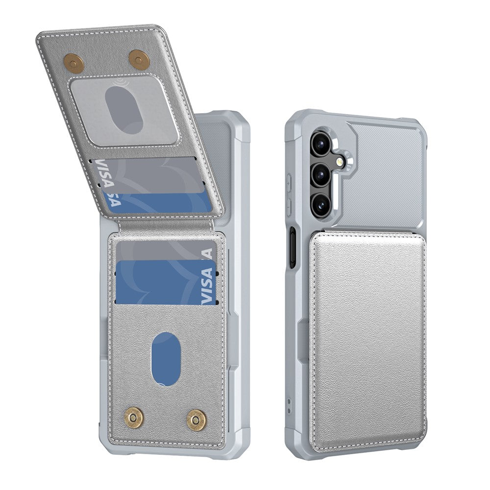 Til Samsung Galaxy A16 5G Etui Kortlomme Støtteben PU+TPU Telefoncover