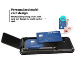 Til Samsung Galaxy S25+ Cover PC+TPU Dobbeltlag Bagsiden Telefoncover med Kortlomme