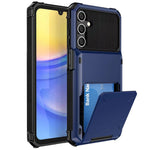Til Samsung Galaxy S25+ Cover PC+TPU Dobbeltlag Bagsiden Telefoncover med Kortlomme