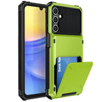 Til Samsung Galaxy S25+ Cover PC+TPU Dobbeltlag Bagsiden Telefoncover med Kortlomme